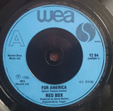 Red Box : For America (7", Single, Blu)
