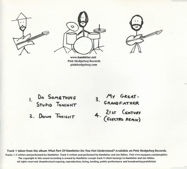 Hamfatter : Do Something Stupid Tonight (CD, Single)