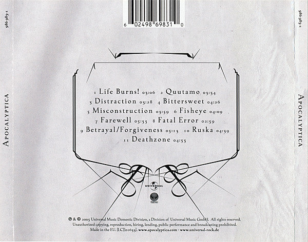 Apocalyptica : Apocalyptica (CD, Album)