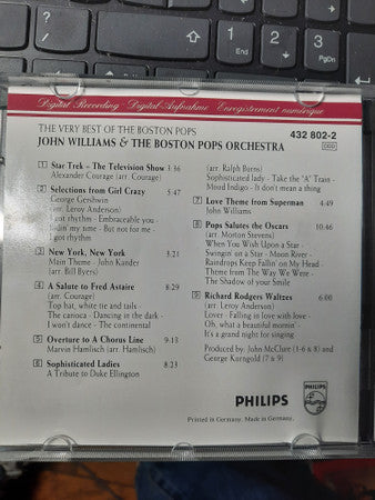 John Williams (4) & Boston Pops Orchestra : The Very Best Of The Boston Pops (CD, Comp)