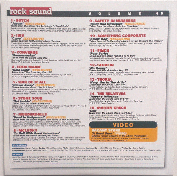 Various : Music With Attitude - Volume 40 (CD, Enh, Promo, Smplr)