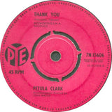 Petula Clark : Thank You  (7", Single, 4 P)