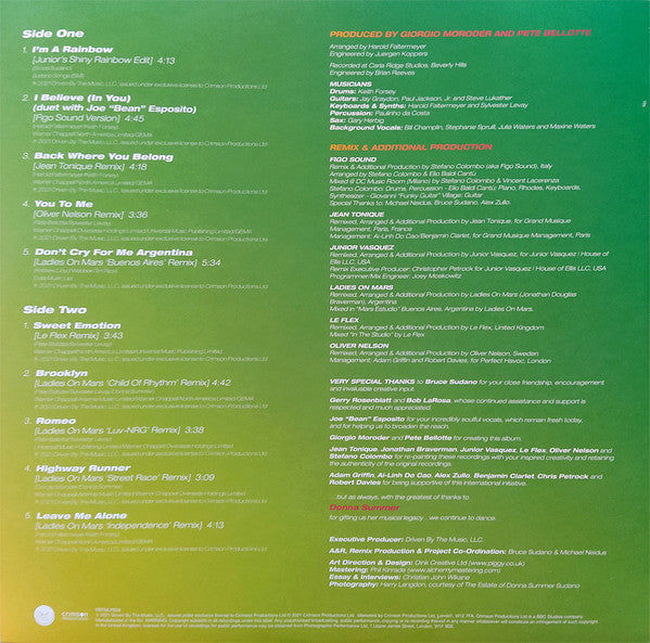 Donna Summer : I'm A Rainbow - Recovered & Recoloured (LP, Album, Blu)