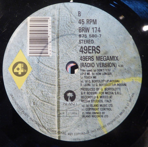 49ers - Girl To Girl (7) (Near Mint (NM Or M-)) - DaddyPop