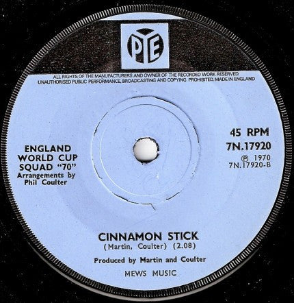 The England World Cup Squad : Back Home (7", Single, Sol)