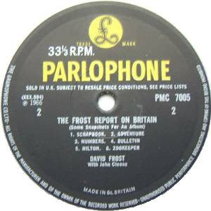 David Frost With John Cleese : The Frost Report On Britain (Some Snapshots For An Album) (LP, Album)