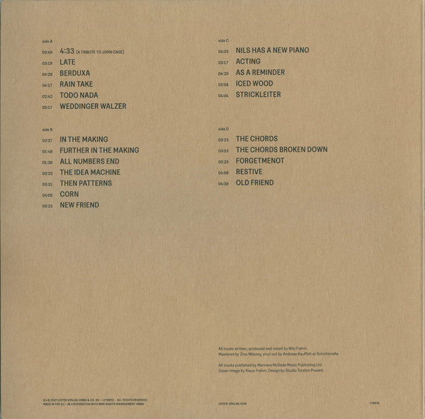 Nils Frahm : Old Friends New Friends (2xLP, Album)