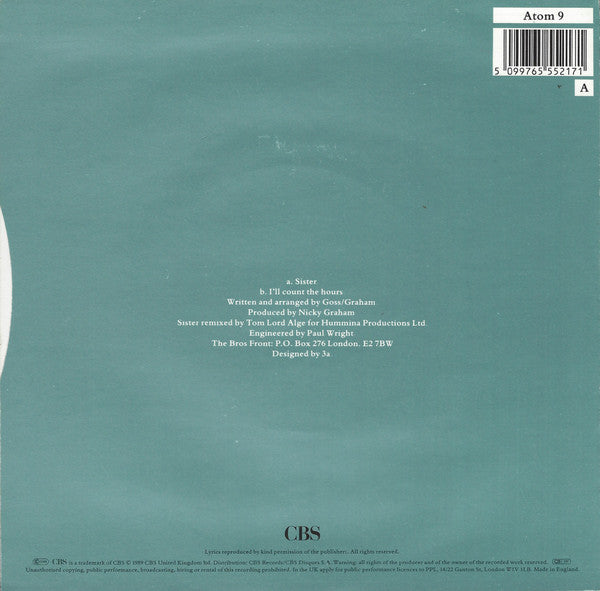 Bros : Sister (7", Single)