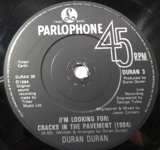 Duran Duran : The Wild Boys (7", Bla)