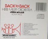 Herb Miller Orchestra : Back To Back (CD, Comp, RM)