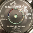 Johnny Kidd & The Pirates : I'll Never Get Over You (7", Single)