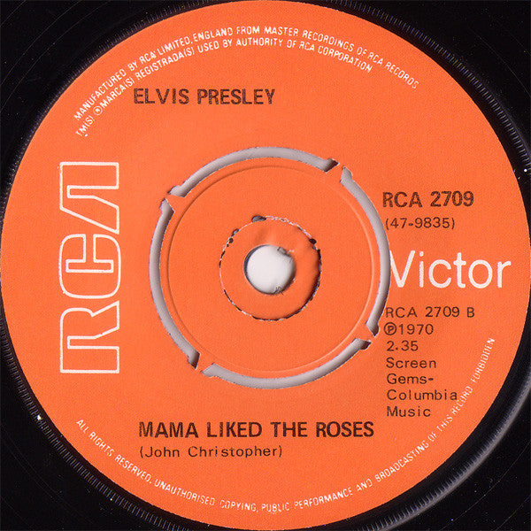 Elvis Presley : The Wonder Of You (7", Single, RE)