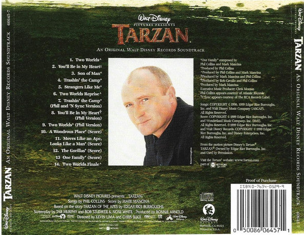 Phil Collins, Mark Mancina : Tarzan (An Original Walt Disney Records Soundtrack) (HDCD, Album, RE)