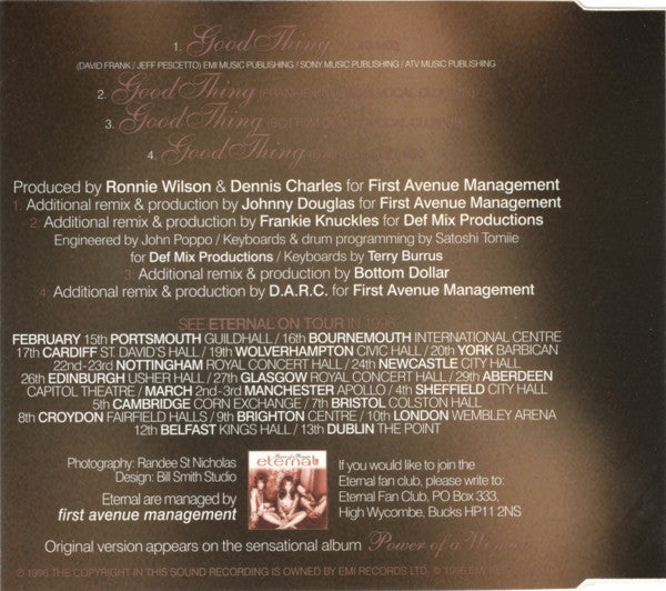 Eternal (2) : Good Thing (The Mixes) (CD, Single)