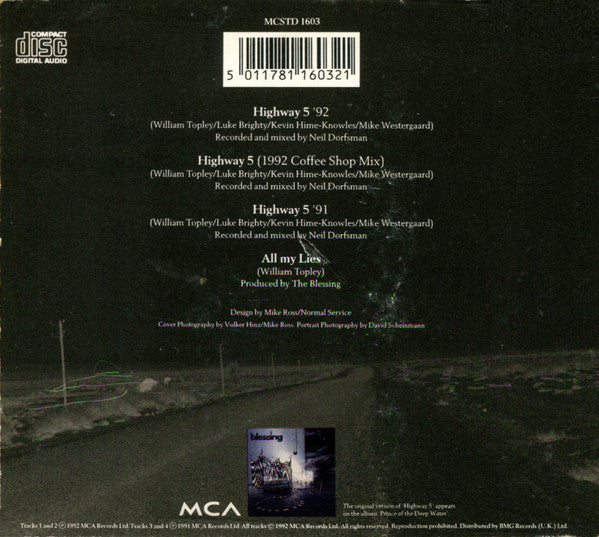 The Blessing : Highway 5 '92 (CD, Single)