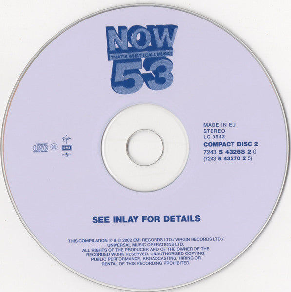 Various : Now That's What I Call Music! 53 (2xCD, Comp)