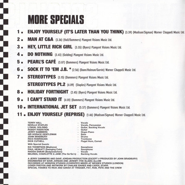 The Specials : More Specials (CD, Album, Enh, RE, RM, RP)