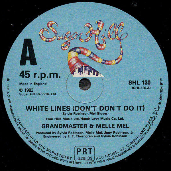 Grandmaster Flash & Melle Mel : White Lines (Don't Don't Do It) (12", 4 t)