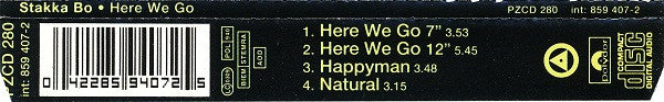Stakka Bo : Here We Go (CD, Single)
