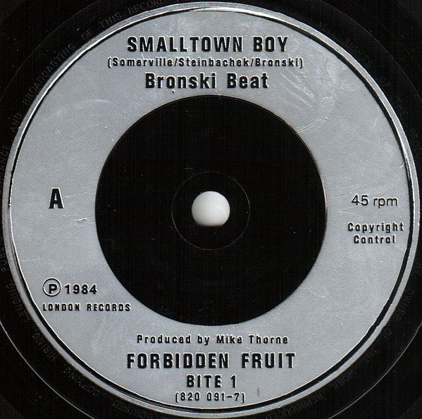 Bronski Beat : Smalltown Boy (7", Single, Sil)