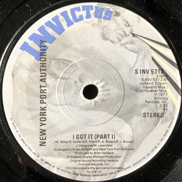 New York Port Authority : I Got It (7")