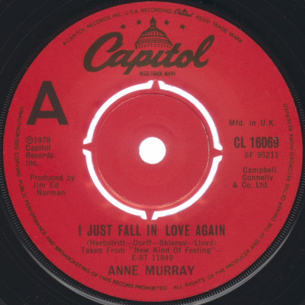 Anne Murray - I Just Fall In Love Again (7) (Very Good (VG)) - DaddyPop