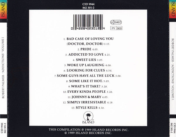 Robert Palmer : Addictions Volume I (CD, Comp, RP)