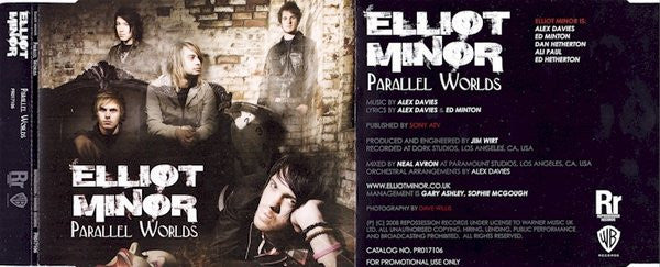 Elliot Minor : Parallel Worlds (CD, Single, Promo)