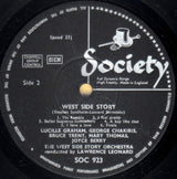 West Side Story 1963 London Cast, Orchestra Conducted By Lawrence Leonard With George Chakiris, Bruce Trent, Lucille Graham - West Side Story (LP) (Very Good (VG)) - DaddyPop