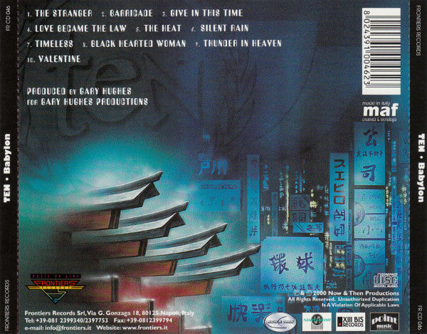 Ten (5) : Babylon (CD, Album)