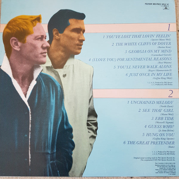 The Righteous Brothers : The Greatest Hits (LP, Comp, RE)