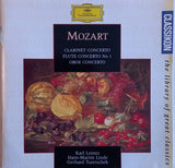 Wolfgang Amadeus Mozart, Karl Leister, Hans-Martin Linde, Gerhard Turetschek : Clarinet Concerto - Flute Concerto - Oboe Concerto  (CD, Comp, RM)