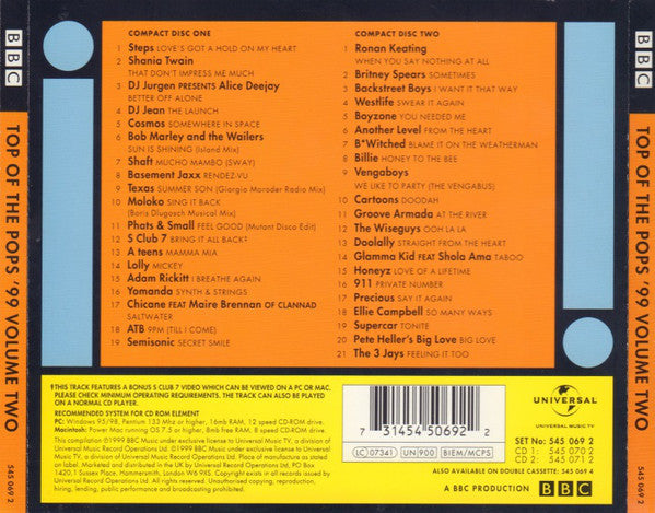 Various : Top Of The Pops '99 Volume Two (2xCD, Comp)