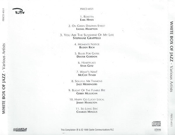 Various : The White Box Of Jazz (4xCD, Comp + Box)