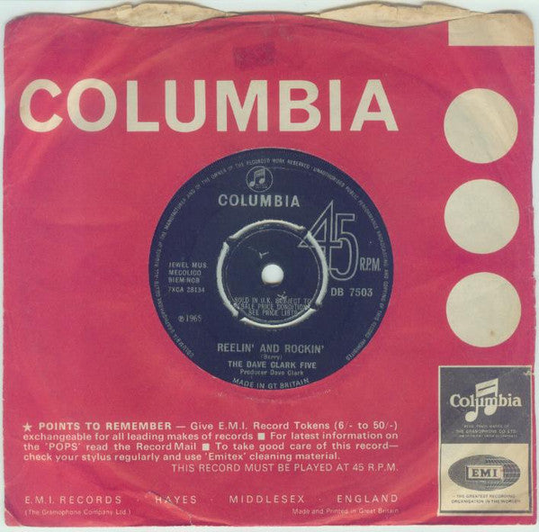 The Dave Clark Five : Reelin' And Rockin' (7", Single)