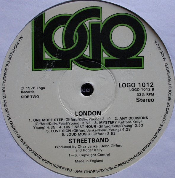 Streetband : London (LP, Album, Tra)