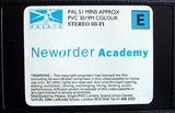 New Order : Brixton Academy April 1987 (VHS, RE, PAL)