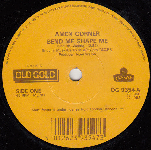 Amen Corner - Bend Me Shape Me (7) (Very Good (VG)) - DaddyPop
