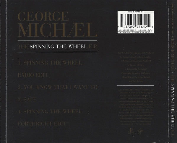 George Michael : The Spinning The Wheel E.P. (CD, EP, Dig)