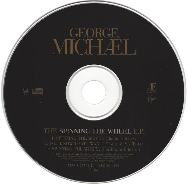 George Michael : The Spinning The Wheel E.P. (CD, EP, Dig)