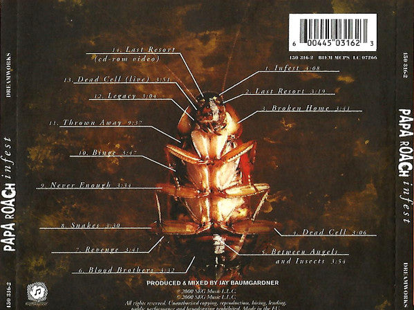 Papa Roach : Infest (CD, Album, Enh, PMD)