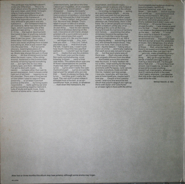 Michael Nesmith : Pretty Much Your Standard Ranch Stash (LP, Album, Ind)