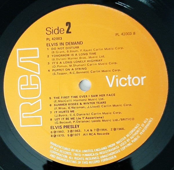 Elvis Presley : Elvis In Demand (LP, Comp)