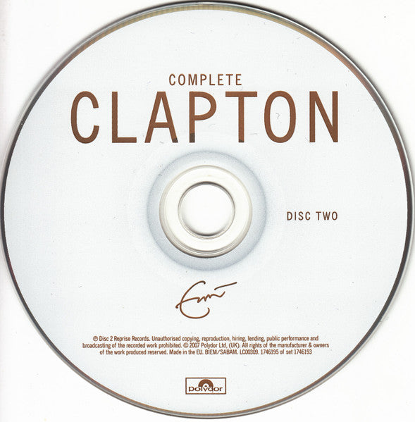 Eric Clapton : Complete Clapton (2xCD, Comp)