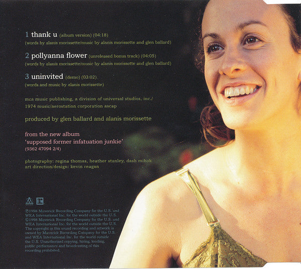 Alanis Morissette - Thank U (CD) (Very Good Plus (VG)) - DaddyPop