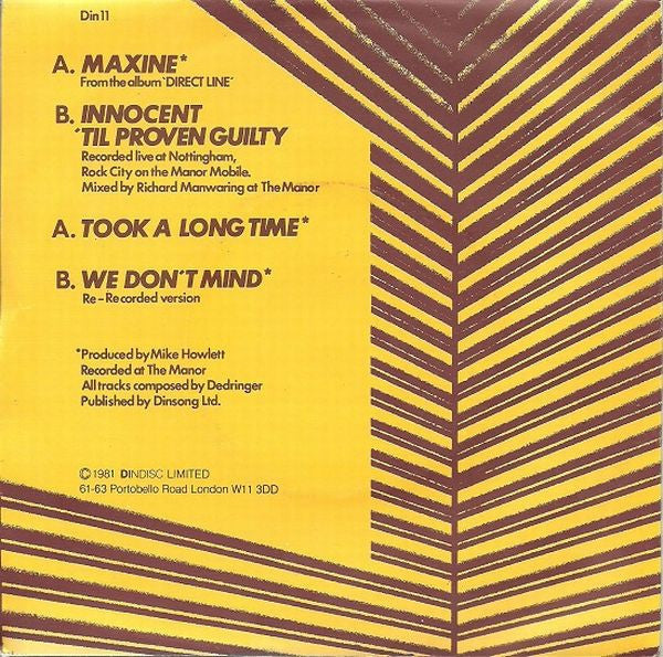 Dedringer : Maxine (2x7", Single)