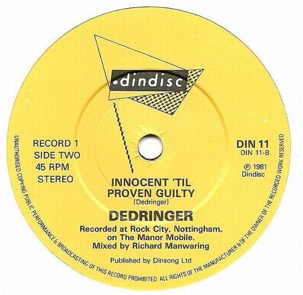 Dedringer : Maxine (2x7", Single)