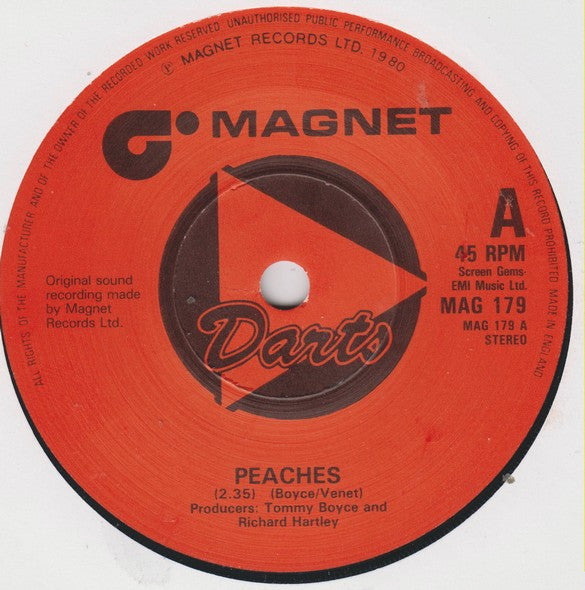 Darts : Peaches (7", Single)