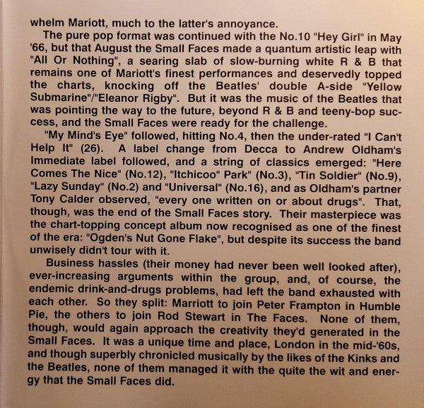 Small Faces : The Best Of Small Faces (CD, Comp)