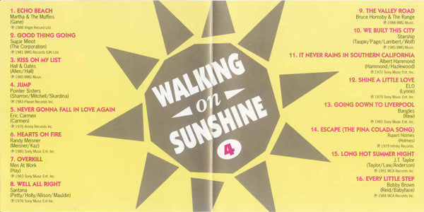 Various : Walking On Sunshine Volume 4 (CD, Comp)